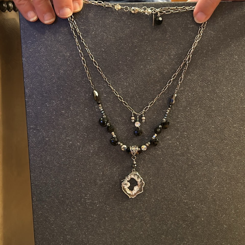 Designer Signed Sophia Forero Double Strand Necklace